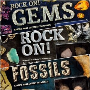 Scholastic Rock On! Rocks, Minerals, Gems, Fossils Paperback Book Bundle